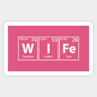 Wife (W-I-Fe) Periodic Table Elements Spelling Sticker